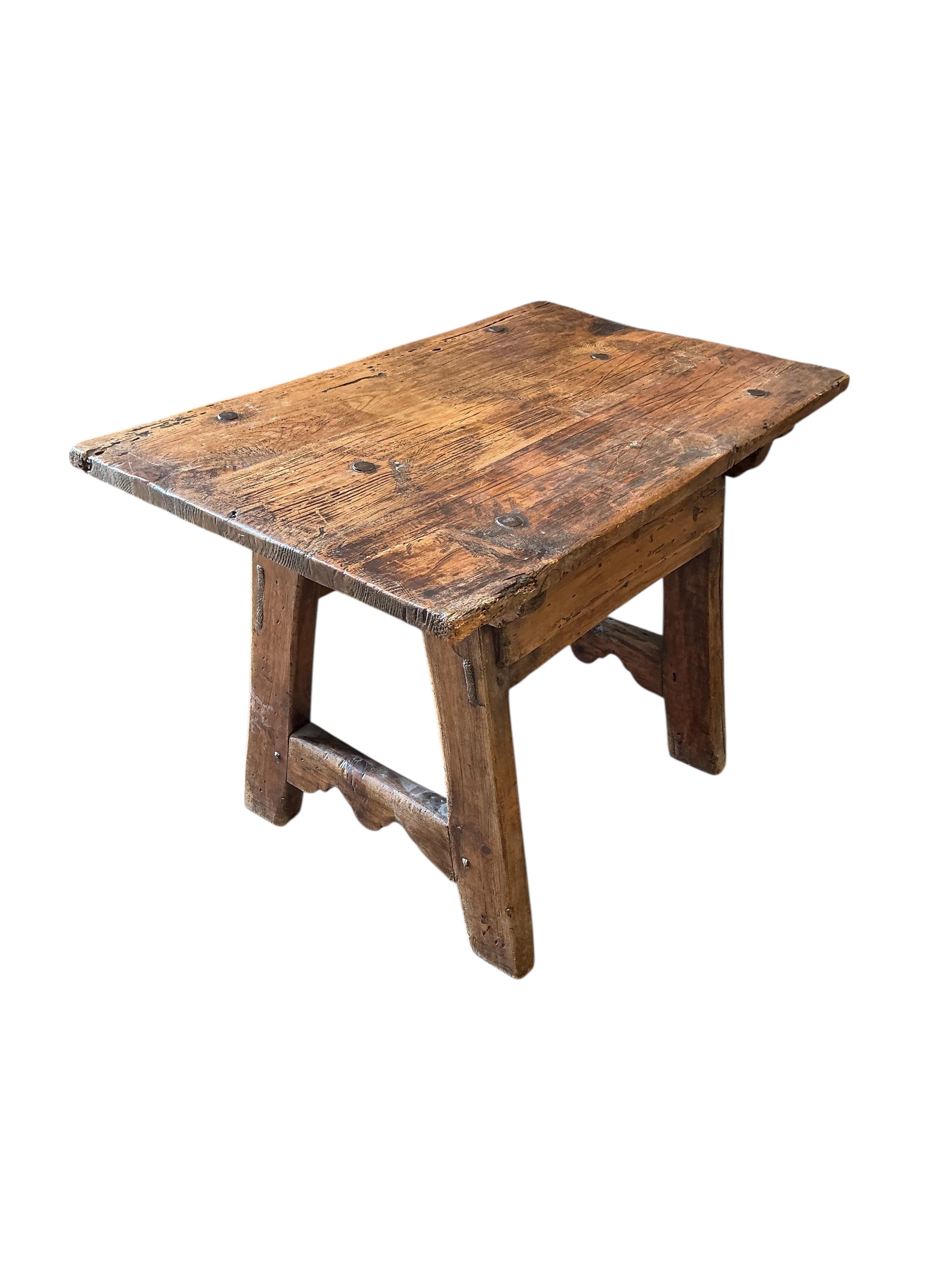 A Swiss rectangular fruitwood side table, width 100cm, depth 62cm, height 68cm
